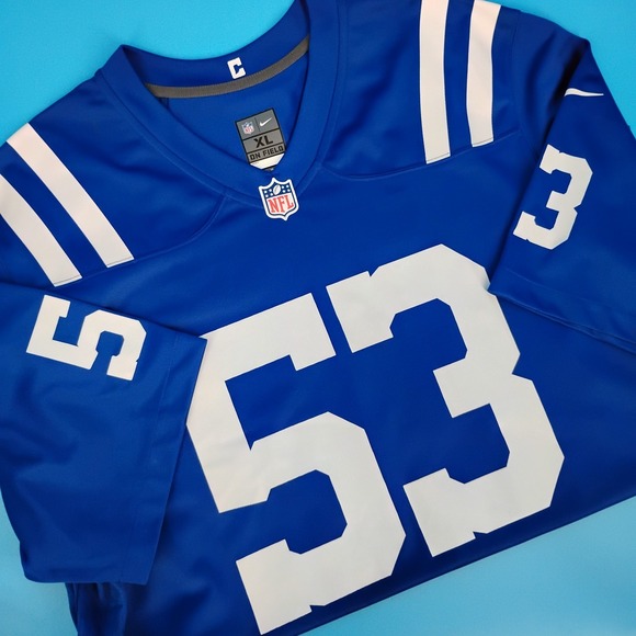 Nike Other - Nike NFL Indianapolis Colts Shaquille Leonard 53 Jersey Blue Mens XL
